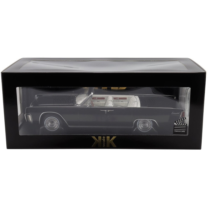 KK SCALE LINCOLN CONTINENTAL CABRIOLET 1963 - BLACK 1/18