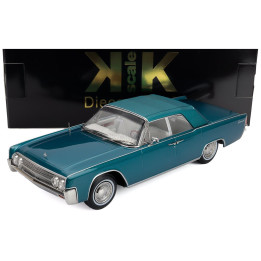 KK SCALE LINCOLN CONTINENTAL CABRIOLET 1963 - TURQUOISE 1/18