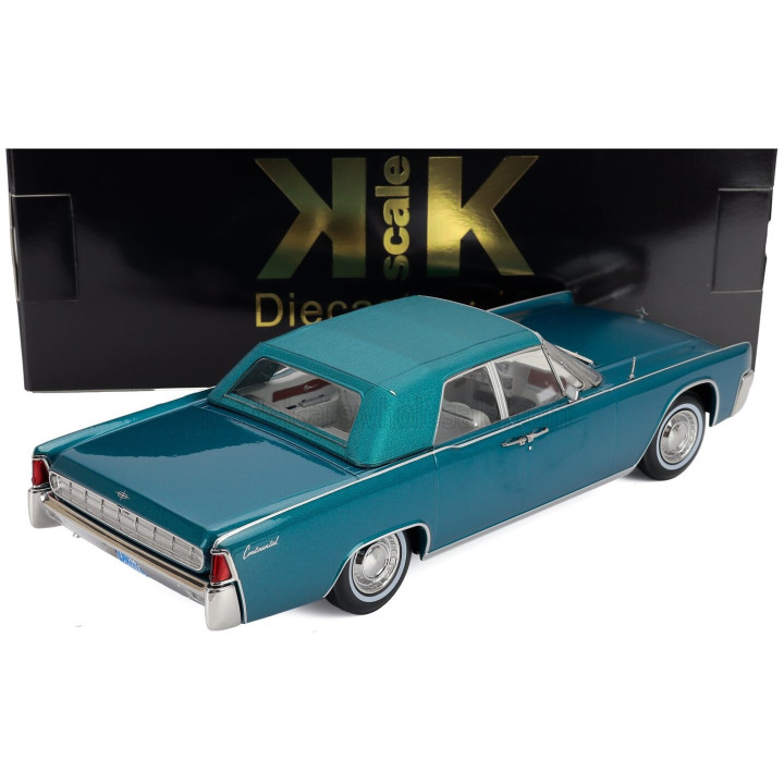 KK SCALE LINCOLN CONTINENTAL CABRIOLET 1963 - TURQUOISE 1/18