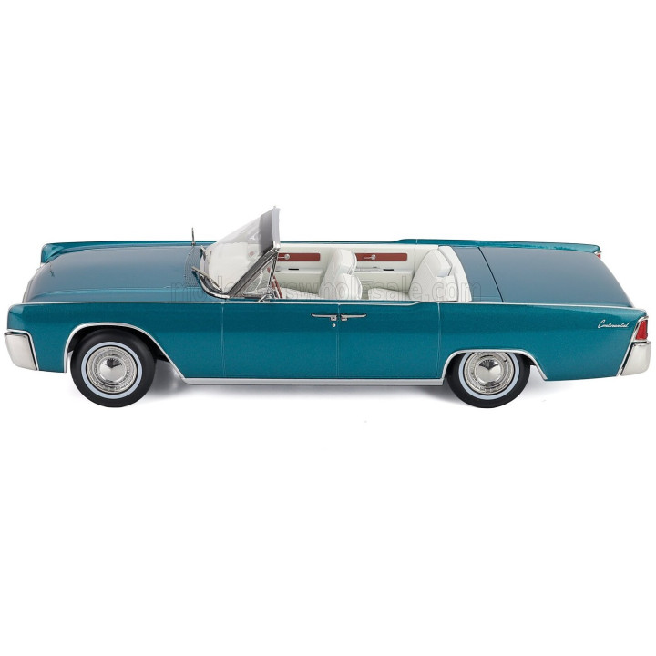 KK SCALE LINCOLN CONTINENTAL CABRIOLET 1963 - TURQUOISE 1/18