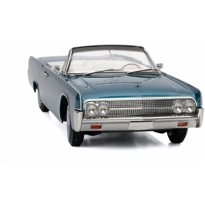 KK SCALE LINCOLN CONTINENTAL CABRIOLET 1963 - TURQUOISE 1/18