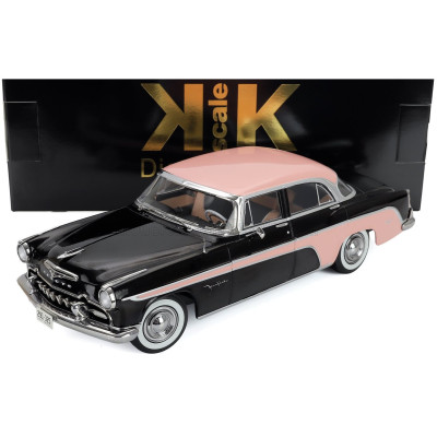 KK SCALE DE SOTO FIREFLITE SEDAN 1955 - BLACK PINK 1/18
