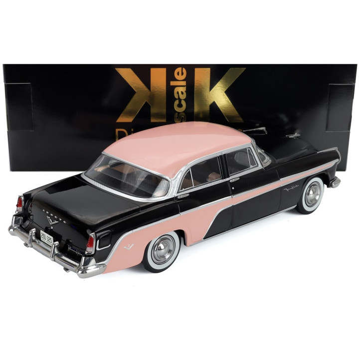 KK SCALE DE SOTO FIREFLITE SEDAN 1955 - BLACK PINK 1/18