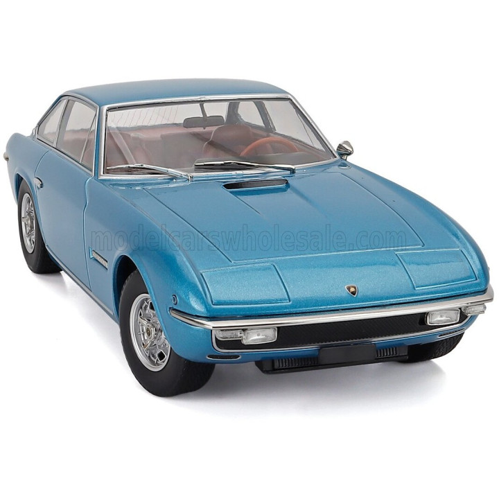 KK SCALE LAMBORGHINI ISLERO S 1969 - LIGHT BLUE 1/18
