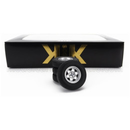 KK SCALE ACCESSORIES SET 4X WHEELS AND RIMS FOR BMW 2002 ATS 1971 - BLACK SILVER 1/18