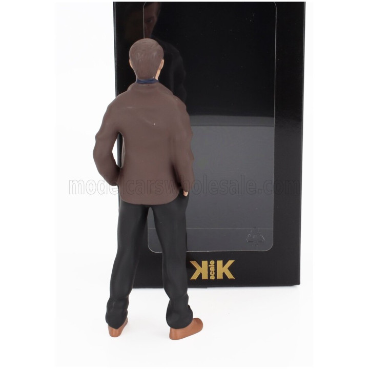 KK SCALE FIGURES STEVE MAN - CAR NOT INCLUDED - BLUE BLACK BROWN 1/12