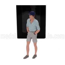KK SCALE FIGURES THOMAS STANDING FOR VOLKSWAGEN T3 MINIBUS MULTIVAN ISLAND HOPPERS 1987 - VARIOUS 1/18