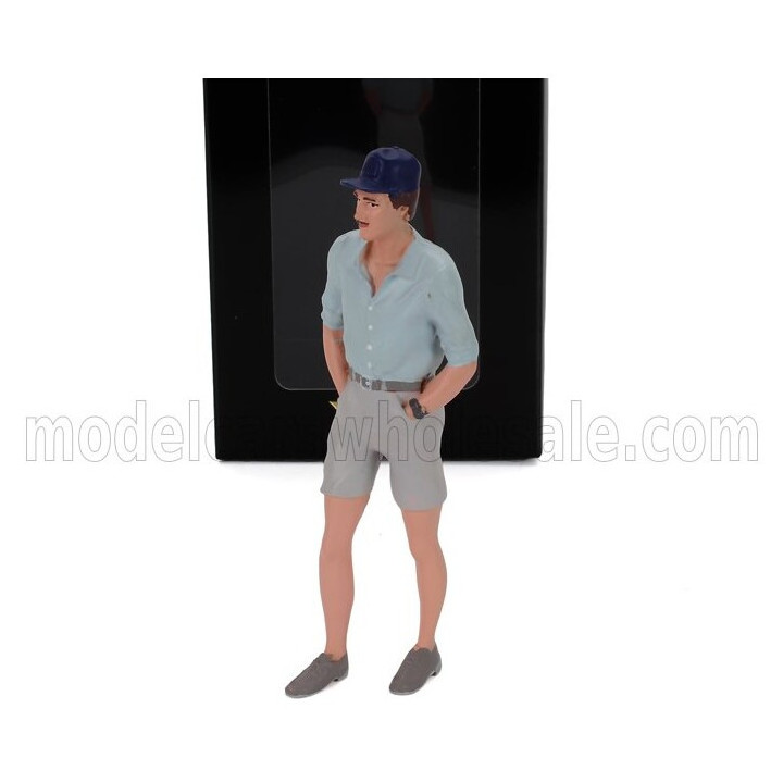 KK SCALE FIGURES THOMAS STANDING FOR VOLKSWAGEN T3 MINIBUS MULTIVAN ISLAND HOPPERS 1987 - VARIOUS 1/18