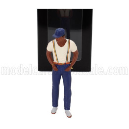 KK SCALE FIGURES THEODORE CALVIN (T.C.) STANDING FOR VOLKSWAGEN T3 MINIBUS MULTIVAN ISLAND HOPPERS 1987 - VARIOUS 1/18