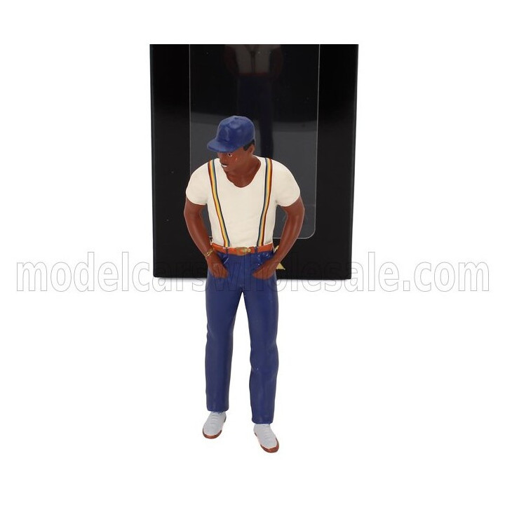 KK SCALE FIGURES THEODORE CALVIN (T.C.) STANDING FOR VOLKSWAGEN T3 MINIBUS MULTIVAN ISLAND HOPPERS 1987 - VARIOUS 1/18