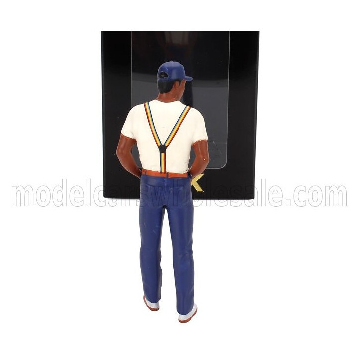 KK SCALE FIGURES THEODORE CALVIN (T.C.) STANDING FOR VOLKSWAGEN T3 MINIBUS MULTIVAN ISLAND HOPPERS 1987 - VARIOUS 1/18