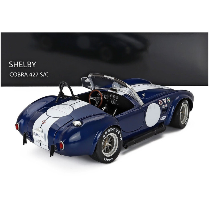KYOSHO FORD USA SHELBY COBRA 427 S/C SPIDER 1962 - BLUE WHITE 1/18