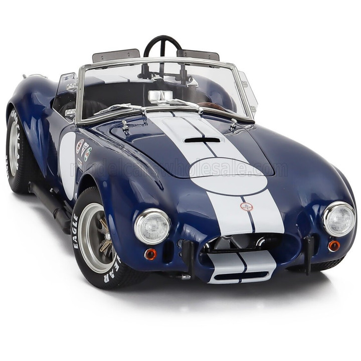 KYOSHO FORD USA SHELBY COBRA 427 S/C SPIDER 1962 - BLUE WHITE 1/18