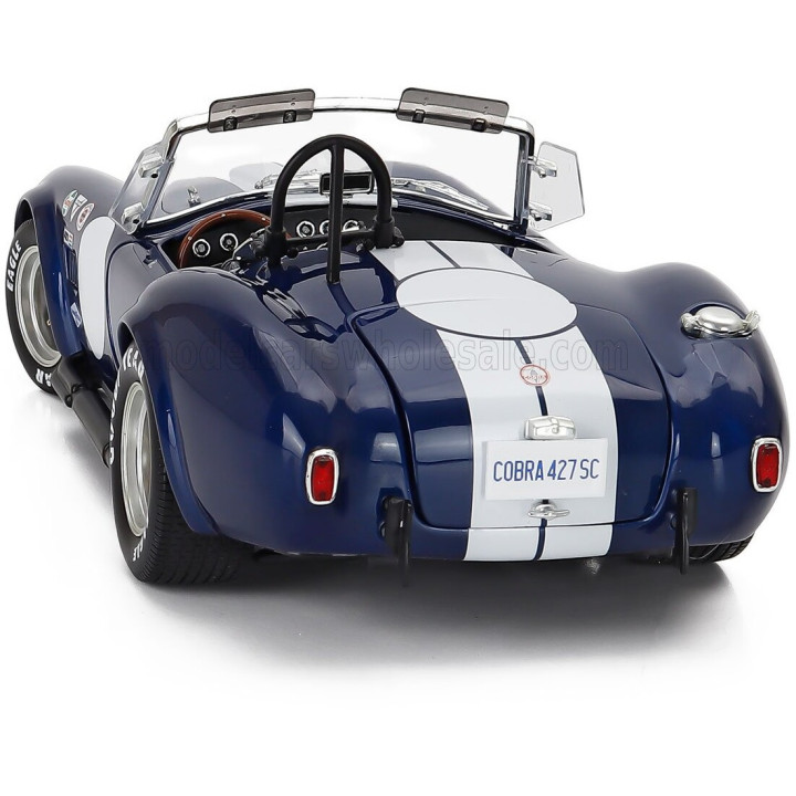 KYOSHO FORD USA SHELBY COBRA 427 S/C SPIDER 1962 - BLUE WHITE 1/18