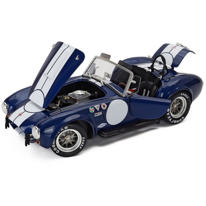 KYOSHO FORD USA SHELBY COBRA 427 S/C SPIDER 1962 - BLUE WHITE 1/18