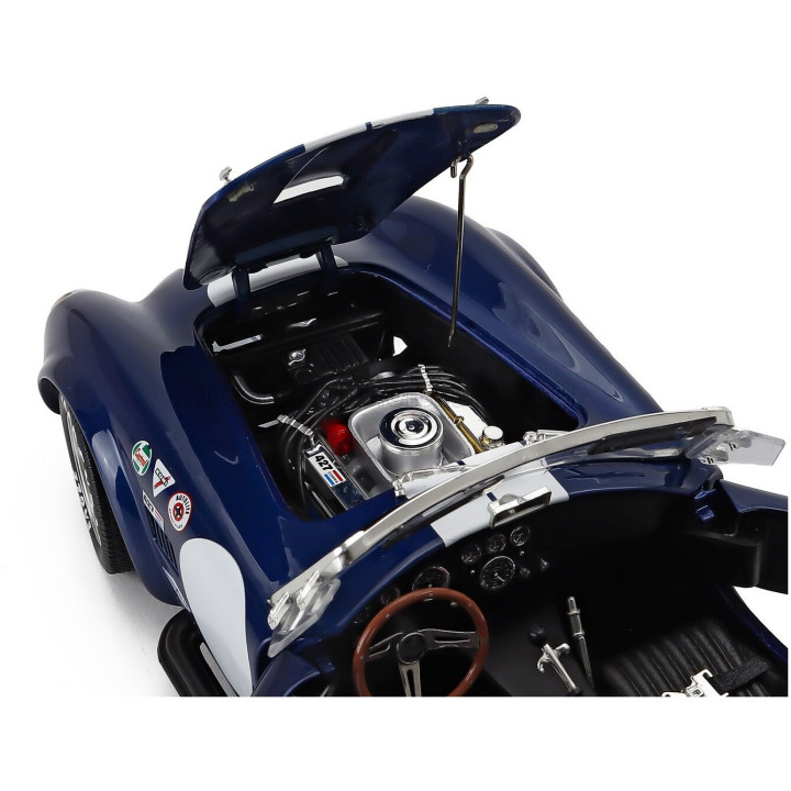 KYOSHO FORD USA SHELBY COBRA 427 S/C SPIDER 1962 - BLUE WHITE 1/18