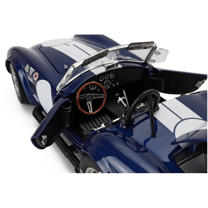 KYOSHO FORD USA SHELBY COBRA 427 S/C SPIDER 1962 - BLUE WHITE 1/18