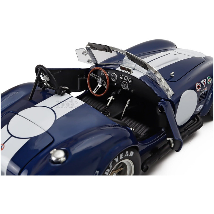 KYOSHO FORD USA SHELBY COBRA 427 S/C SPIDER 1962 - BLUE WHITE 1/18