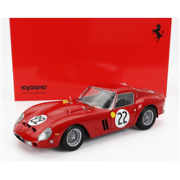 KYOSHO FERRARI 250 GTO 3.0L V12 TEAM EQUIPE NATIONALE BELGE N 22 3rd 24h LE MANS 1962 L.DERNIER - ''BEURLYS'' J.BLATON - RED