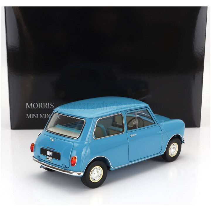 KYOSHO MORRIS MINI MINOR 1964 - CLIPPER BLUE 1/18