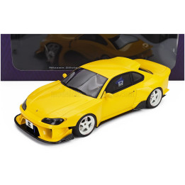 KYOSHO NISSAN SILVIA (S15) KHYZYL SALEEM COUPE 2002 - YELLOW 1/18
