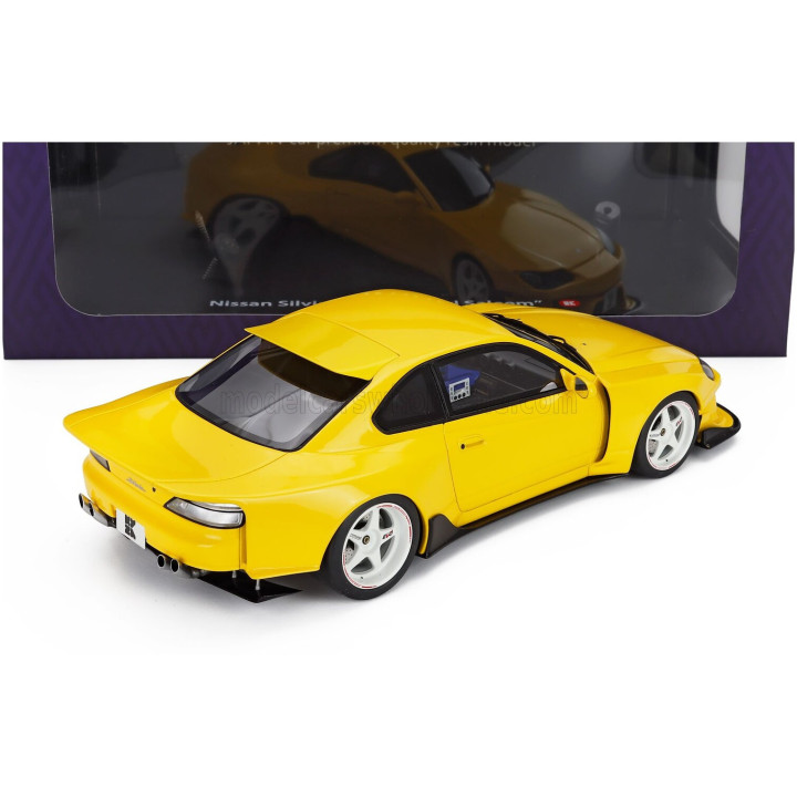 KYOSHO NISSAN SILVIA (S15) KHYZYL SALEEM COUPE 2002 - YELLOW 1/18