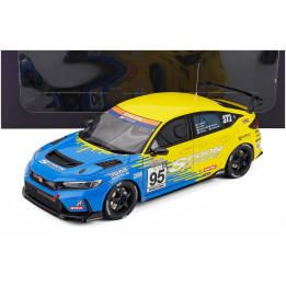 KYOSHO HONDA CIVIC TYPE-R (FL5) N 95 SPOON SPORT 2023 - BLUE YELLOW 1/18