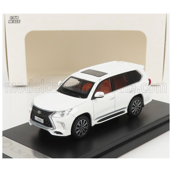 LCD MODEL LEXUS LX570 2018 - WHITE 1/64