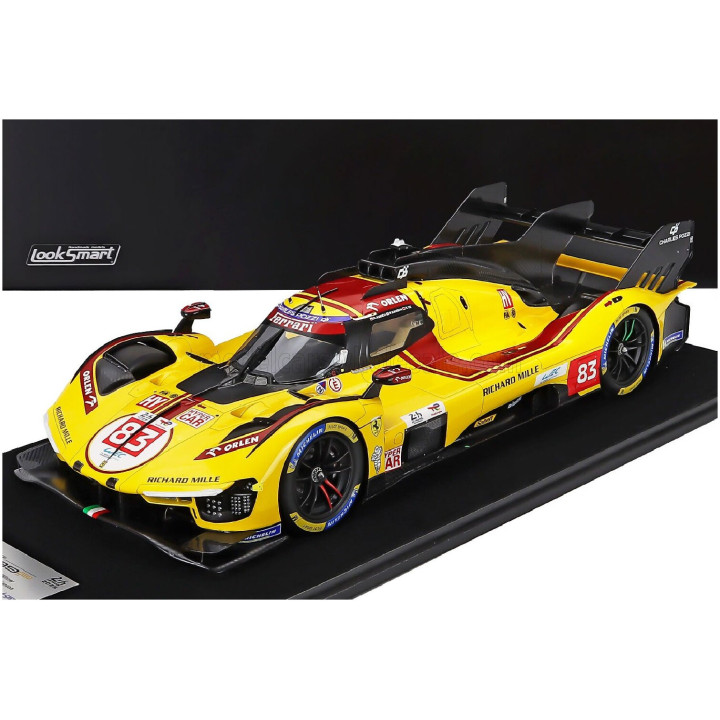 LOOKSMART FERRARI 499P 3.0L TURBO V6 TEAM AF CORSE N 83 WINNER 24h LE MANS 2025 ROBERT KUBICA - PHIL HANSON - YIFEI YE - WITH
