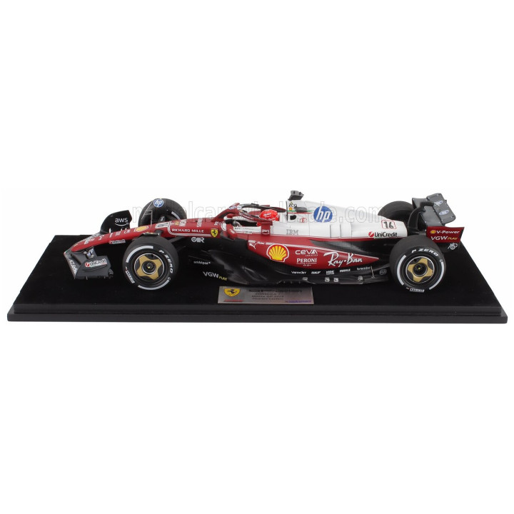 LOOKSMART FERRARI F1 SF-25 TEAM SCUDERIA FERRARI HP N 16 MONZA ITALY GP 2025 CHARLES LECLERC - NIKI LAUDA 50th ANNIVERSARY