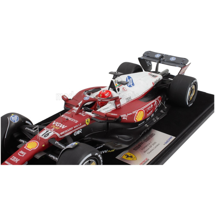 LOOKSMART FERRARI F1 SF-25 TEAM SCUDERIA FERRARI HP N 16 MONZA ITALY GP 2025 CHARLES LECLERC - NIKI LAUDA 50th ANNIVERSARY