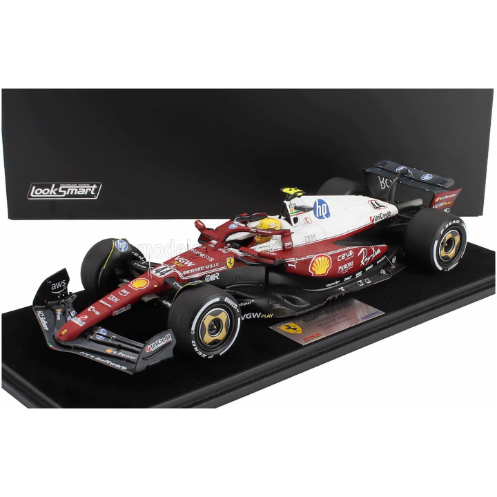 LOOKSMART FERRARI F1 SF-25 TEAM SCUDERIA FERRARI HP N 44 MONZA ITALY GP 2025 LEWIS HAMILTON - NIKI LAUDA 50th ANNIVERSARY WORLD