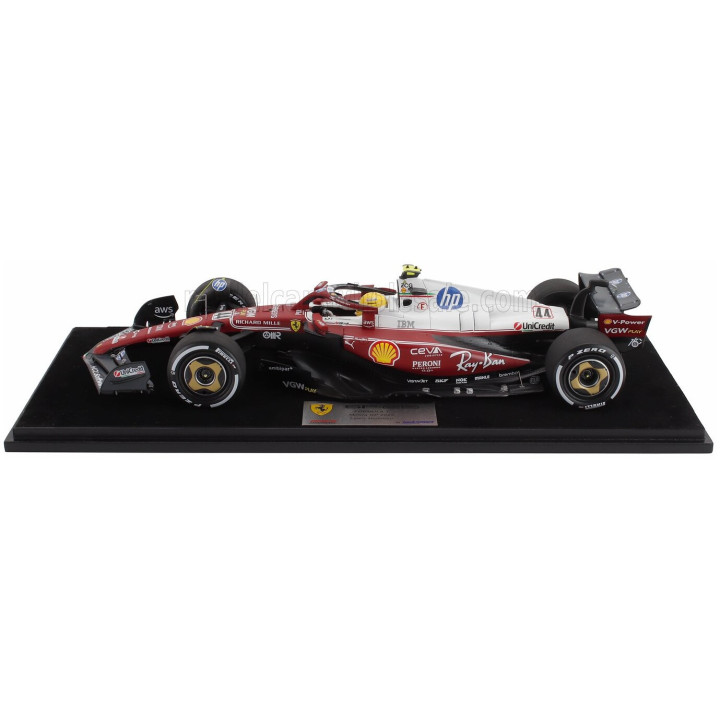 LOOKSMART FERRARI F1 SF-25 TEAM SCUDERIA FERRARI HP N 44 MONZA ITALY GP 2025 LEWIS HAMILTON - NIKI LAUDA 50th ANNIVERSARY WORLD