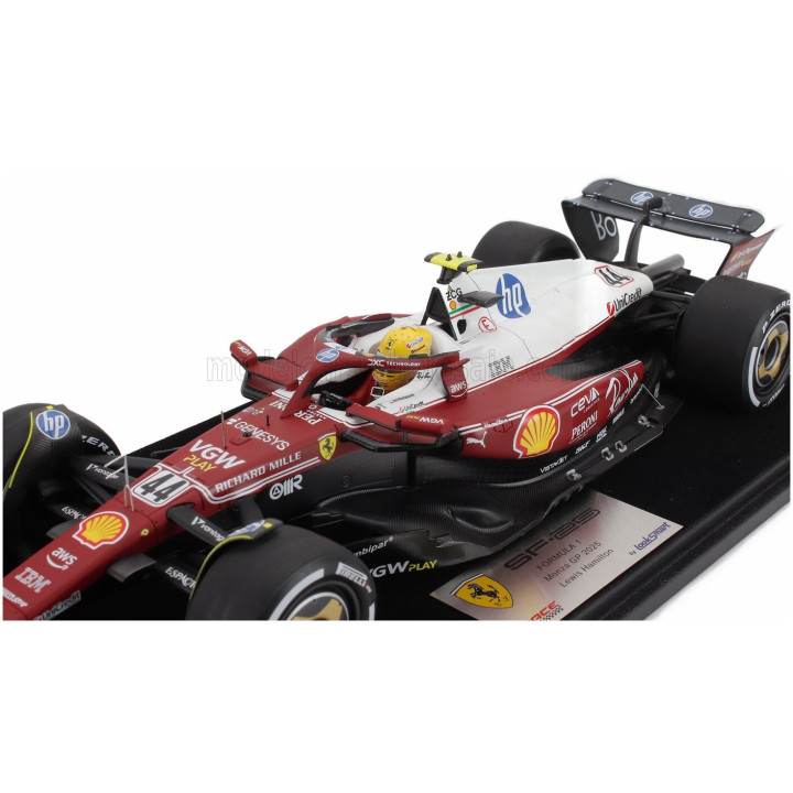 LOOKSMART FERRARI F1 SF-25 TEAM SCUDERIA FERRARI HP N 44 MONZA ITALY GP 2025 LEWIS HAMILTON - NIKI LAUDA 50th ANNIVERSARY WORLD