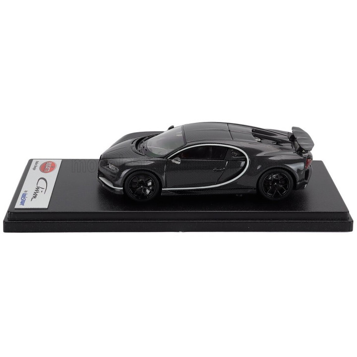 LOOKSMART BUGATTI CHIRON SPORT N 16 WING UP 2019 - GREY CARBON 1/43