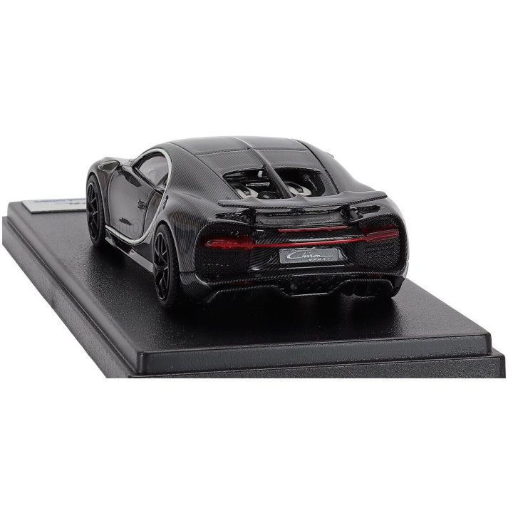 LOOKSMART BUGATTI CHIRON SPORT N 16 WING UP 2019 - GREY CARBON 1/43