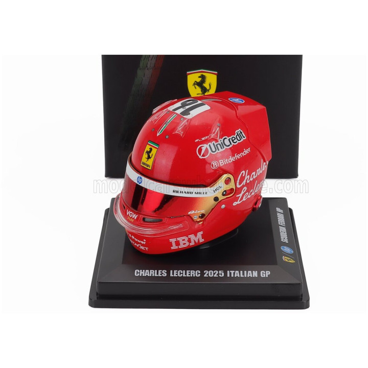 LOOKSMART BELL HELMET CASCO HELMET F1 CHARLES LECLERC TEAM FERRARI HP N 16 MONZA ITALY GP 2025 - NIKI LAUDA 50th ANNIVERSARY