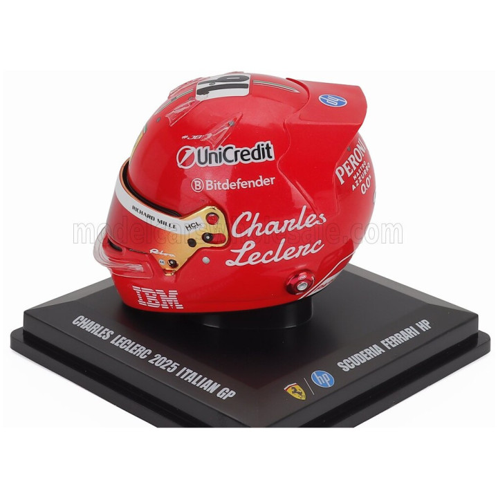 LOOKSMART BELL HELMET CASCO HELMET F1 CHARLES LECLERC TEAM FERRARI HP N 16 MONZA ITALY GP 2025 - NIKI LAUDA 50th ANNIVERSARY