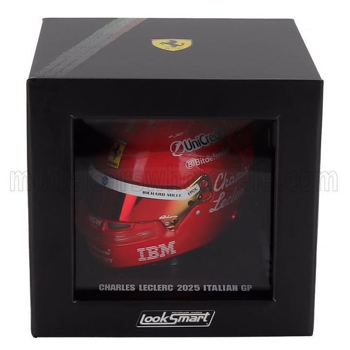 LOOKSMART BELL HELMET CASCO HELMET F1 CHARLES LECLERC TEAM FERRARI HP N 16 MONZA ITALY GP 2025 - NIKI LAUDA 50th ANNIVERSARY