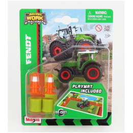 MAISTO FENDT 209 VARIO TRACTOR WITH PLAYMAT 2022 - GREEN WHITE 1/64
