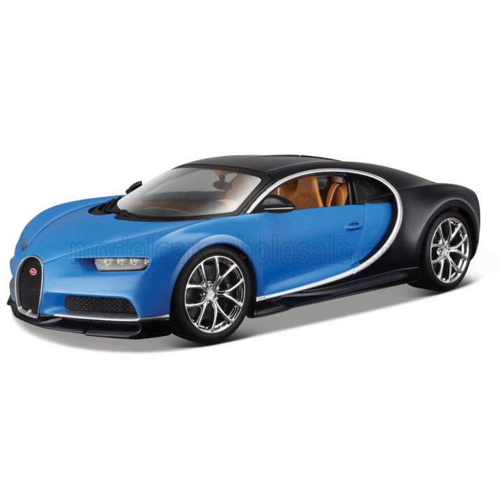 MAISTO BUGATTI CHIRON 2016 - BLUE BLACK 1/64
