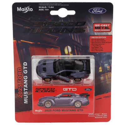 MAISTO FORD USA MUSTANG GTD COUPE 2025 - PURPLE 1/64