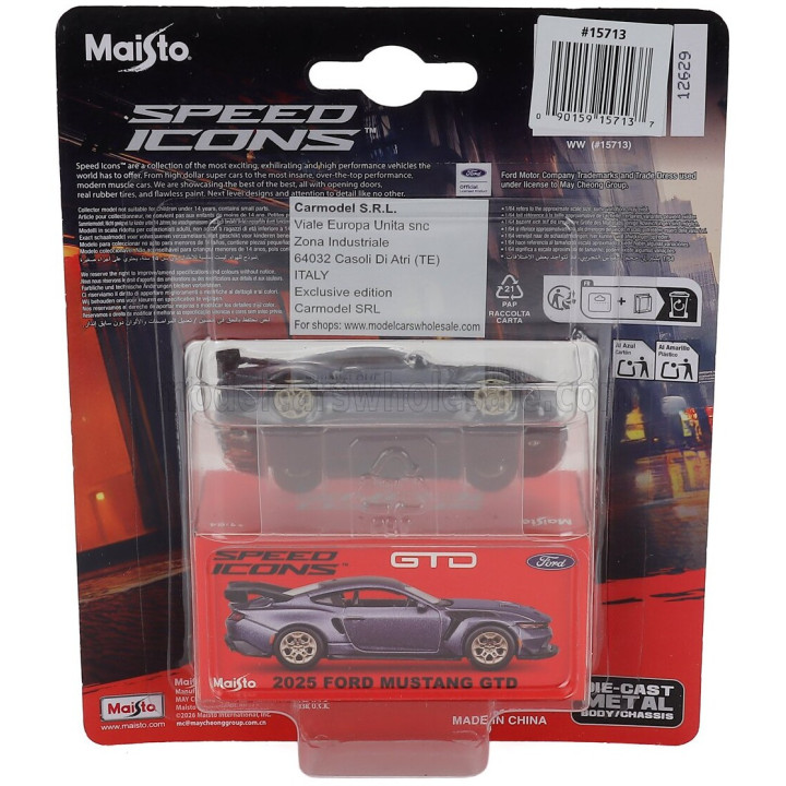 MAISTO FORD USA MUSTANG GTD COUPE 2025 - PURPLE 1/64
