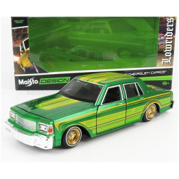 MAISTO CHEVROLET CAPRICE CUSTOM 1987 - GREEN MET YELLOW 1/26
