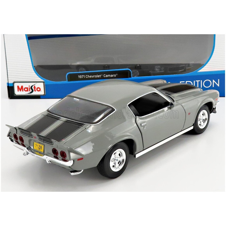MAISTO CHEVROLET CAMARO Z/28 COUPE 1971 - GREY MET 1/18
