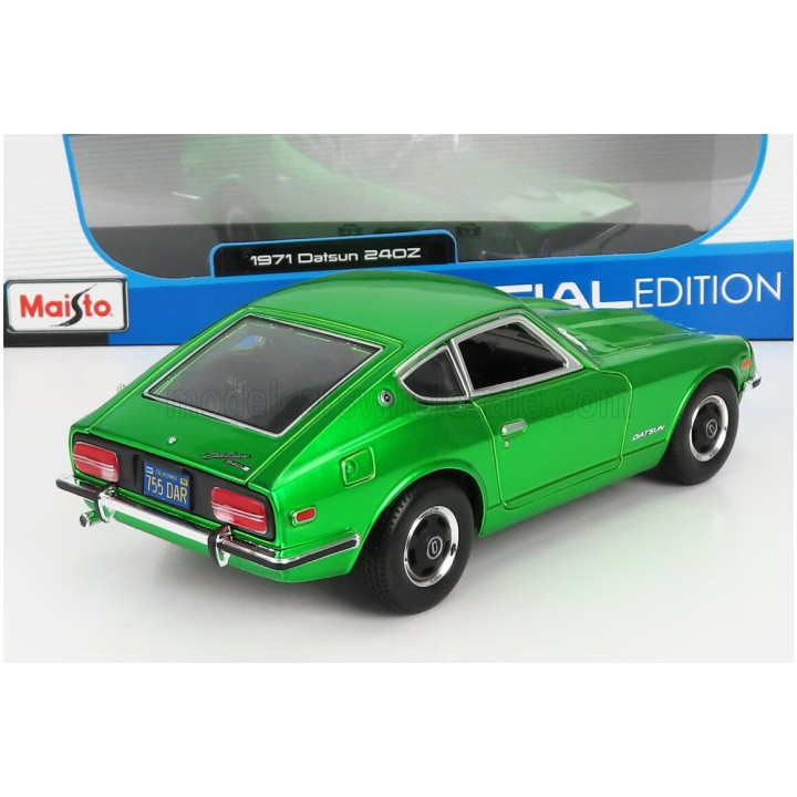 MAISTO NISSAN DATSUN 240Z COUPE 1971 - GREEN MET 1/18