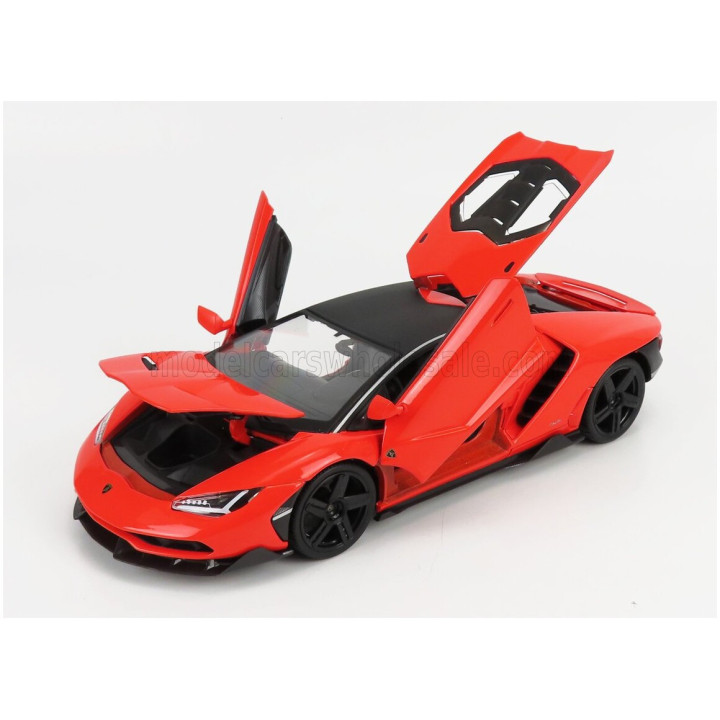 MAISTO LAMBORGHINI CENTENARIO LP770-4 2016 - ORANGE BLACK 1/18