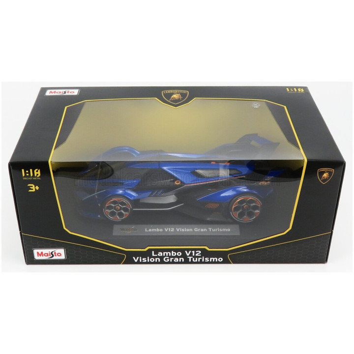 MAISTO LAMBORGHINI LAMBO V12 VISION GT N 63 GRAN TURISMO 2020 - BLUE MET 1/18