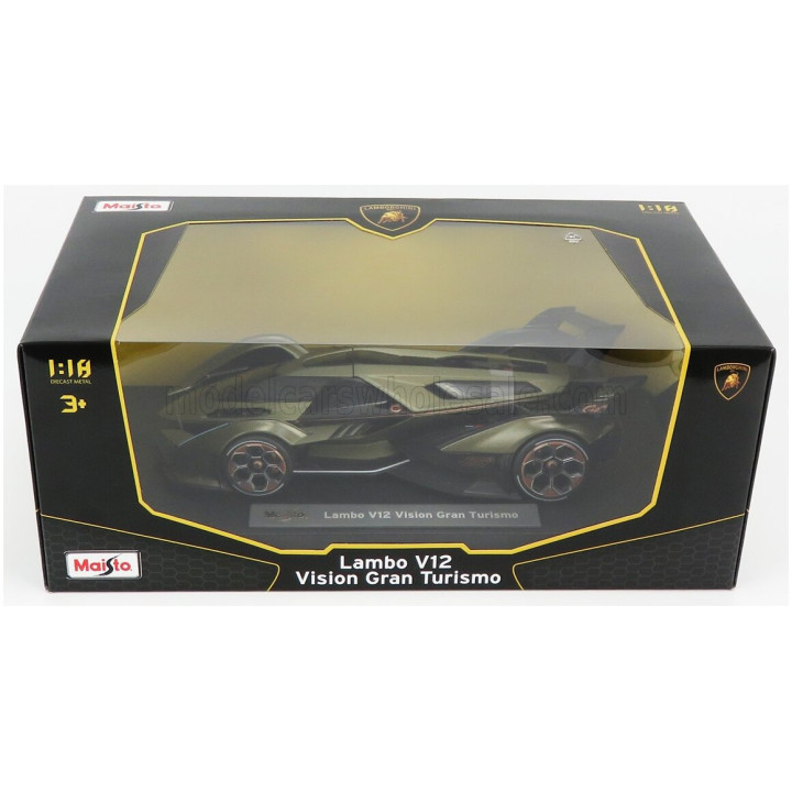 MAISTO LAMBORGHINI LAMBO V12 VISION GT N 63 GRAN TURISMO 2020 - GREEN MET 1/18