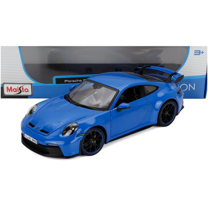 MAISTO PORSCHE 911 992 GT3 COUPE 2022 - BLUE 1/18